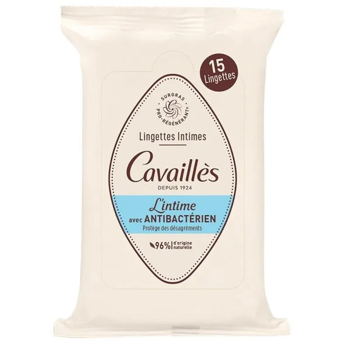 Lingettes anti bactériennes 15 lingettes - CAVAILLES