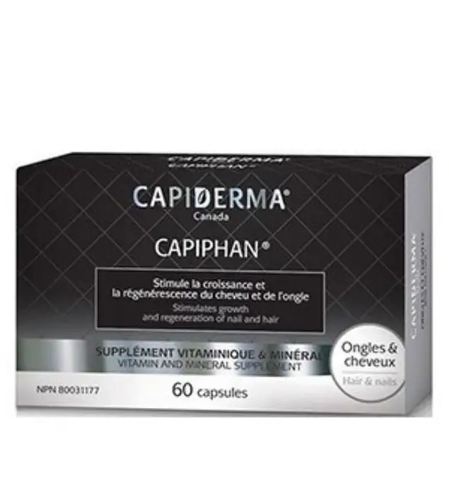 Capiphan vitamines ongles et cheveux 60 capsules - CAPIDERMA