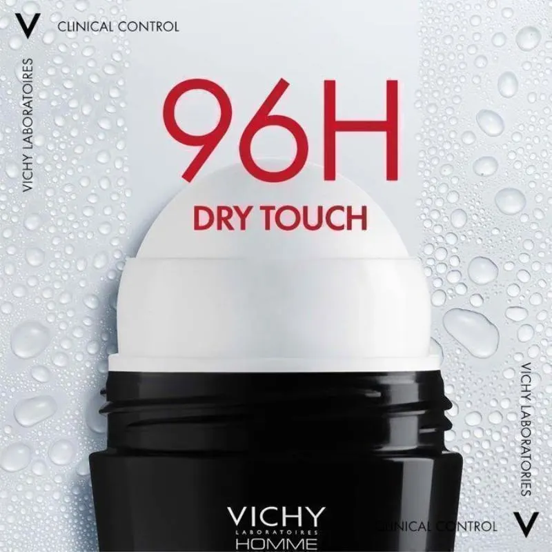 Déodorant roll on clinical control 96h hypoallergénique 50ml - VICHY - vue 2
