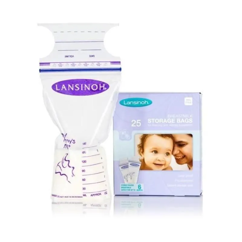 Sacs de stockage lait maternel ultra résistants et pré-stérilisés 25u - LANSINOH