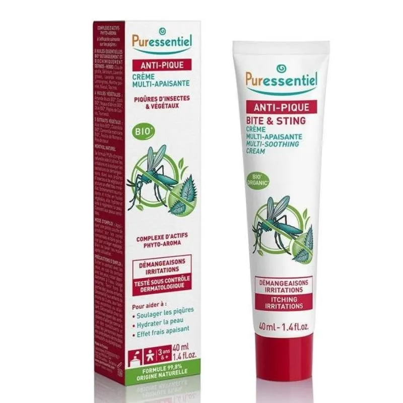 Crème anti-pique multi-apaisante adulte 40 ml - PURESSENTIEL