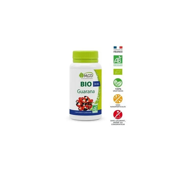 Guarana bio 90 gélules - MGD