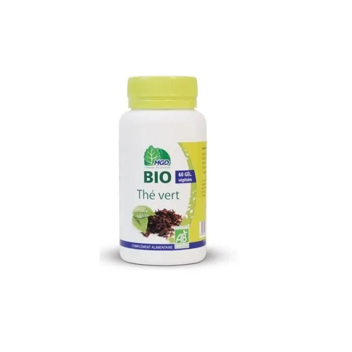 Thé vert bio 60 gélules - MGD