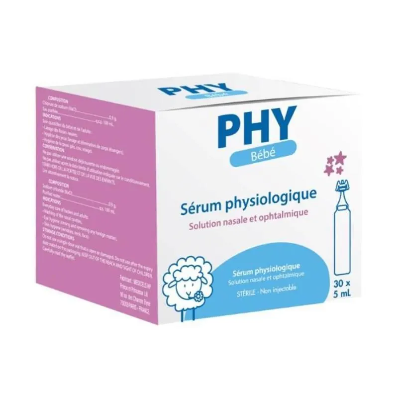 Serum physiologique boite de 30 5Ml - GILBERT