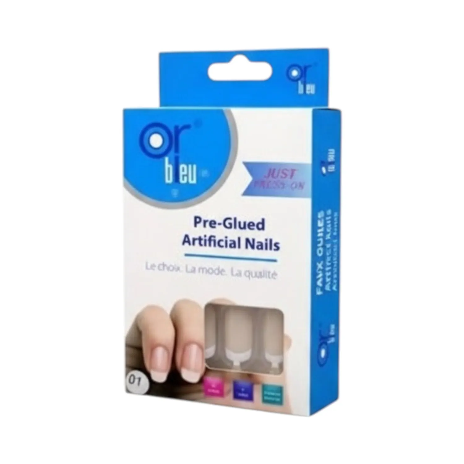 Faux ongles prés-collés 988 01 - OR BLEU - vue 2