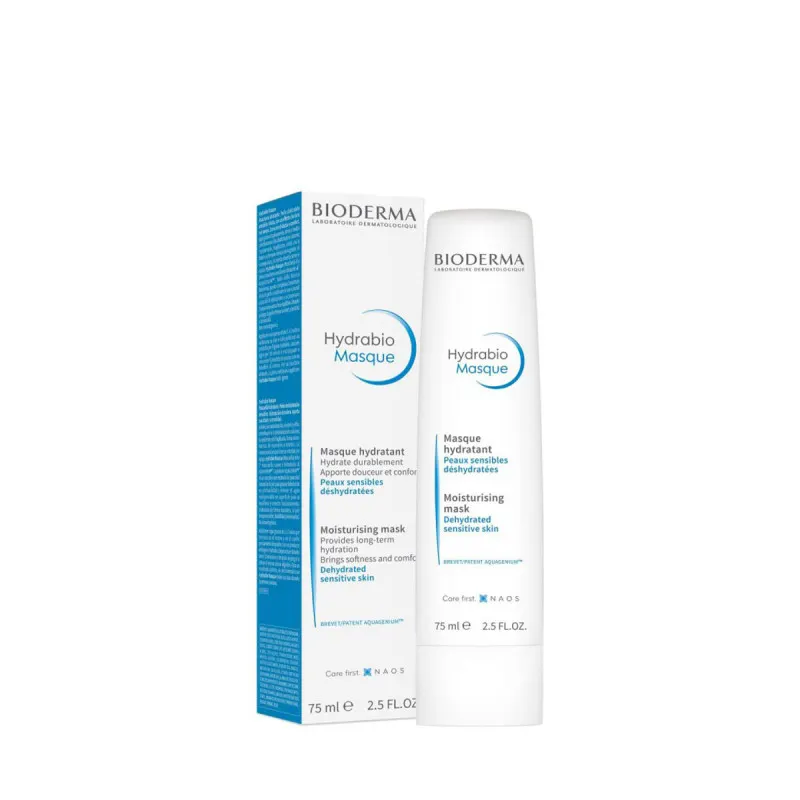 Masque hydratant hydrabio peaux sensibles sans parabène 75ml - BIODERMA