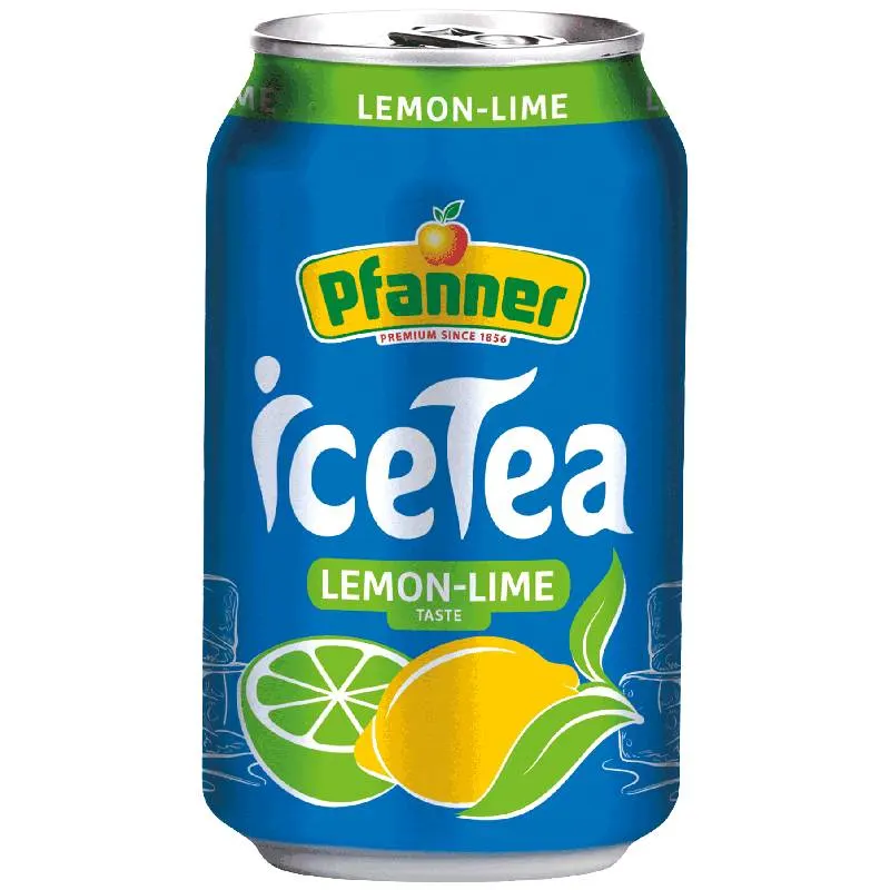 Ice Tea citron & citron vert canette 0,33L - PFANNER