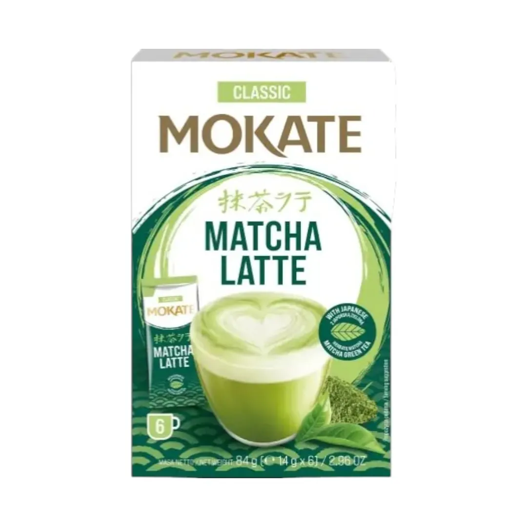 Matcha classic latte 6x14g - MOKATE