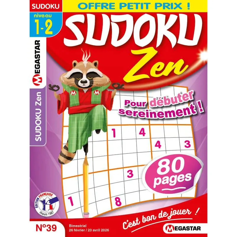 Cahier Sudoku Zen – Détente et relaxation