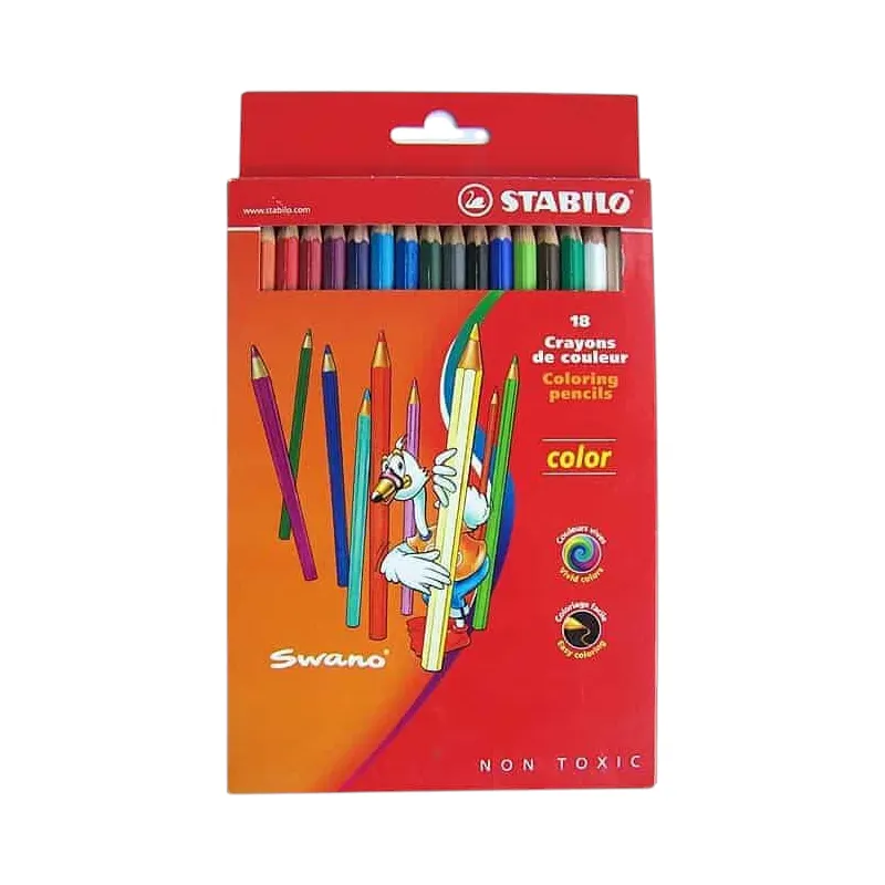 Boîte de crayons de couleur x18 Swano – Pochette carton