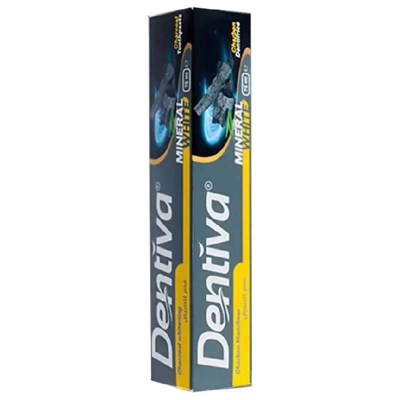 Dentifrice au charbon minéral blancheur 75ml - DENTIVA