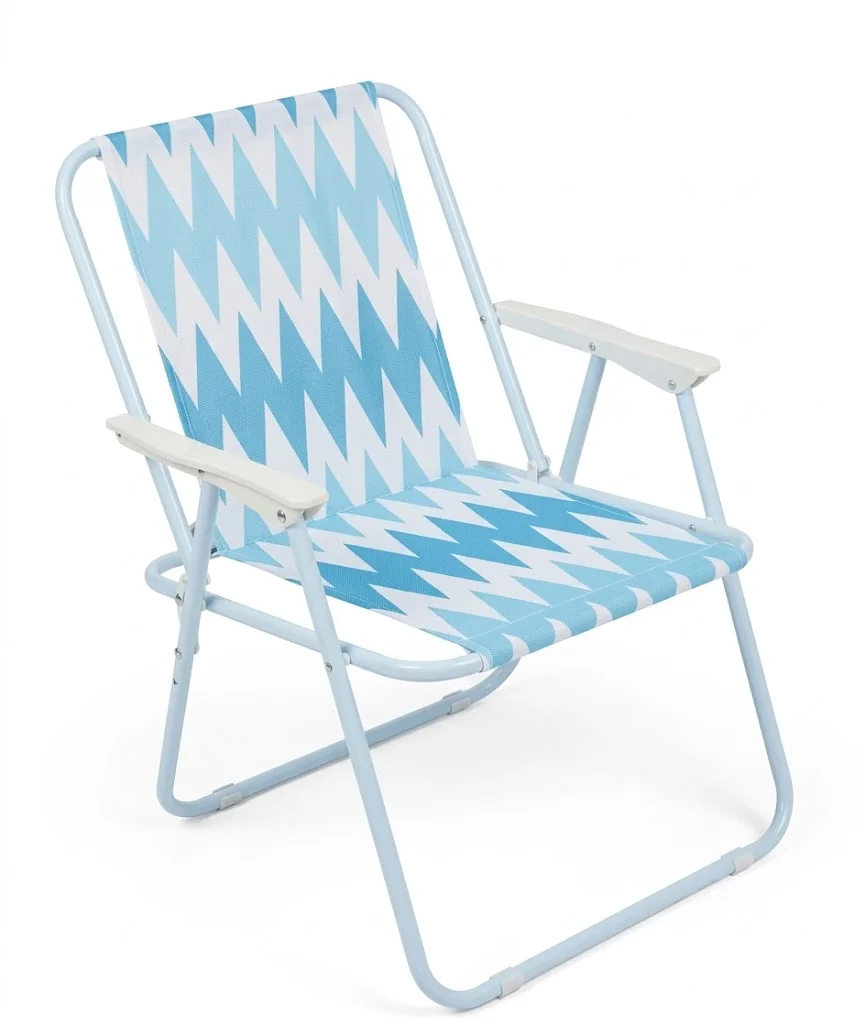 Chaise de plage pliable 53 x 37 x 74 cm