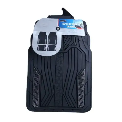 Tapis auto pvc noir 4 pièces  4,5 kg 73 × 49 cm