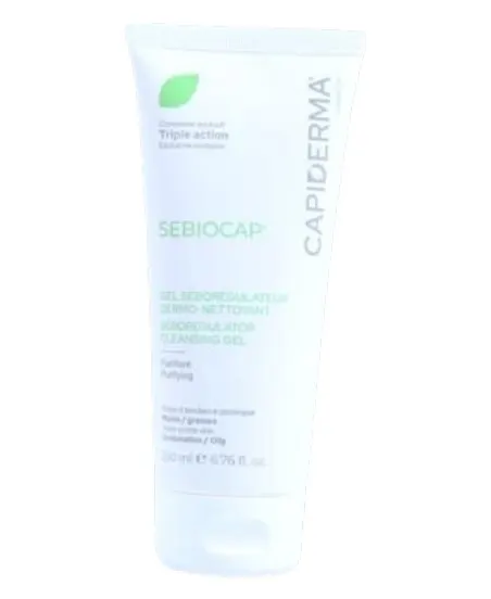 Sebiocap gel dermo nettoyant pour peaux à tendance acnéique 200 ml - CAPIDERMA