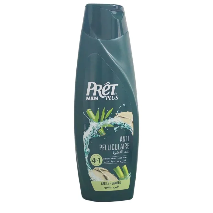 Shampoing 4 en 1 argile et bambou 360ml - PRÊT PLUS