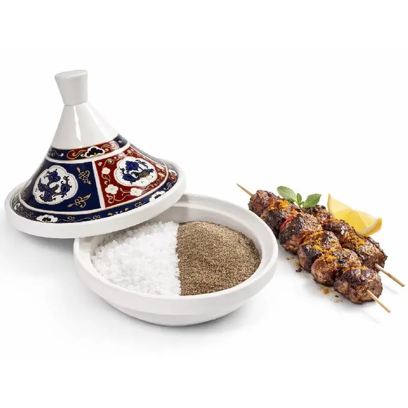 Tajine Taous en porcelaine blanche 13 cm - vue 2