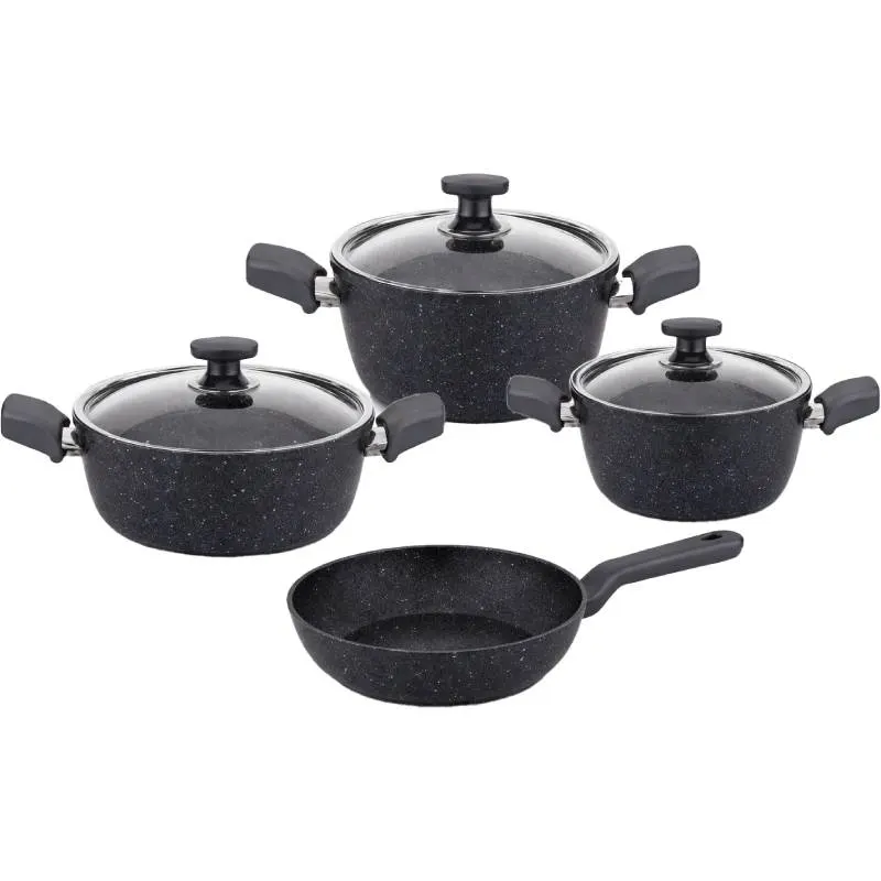Batterie de cuisine 7 pièces antiadhésives Eco