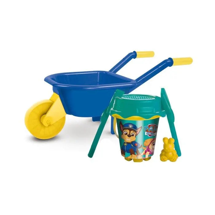 Brouette avec seau garnis paw patrol