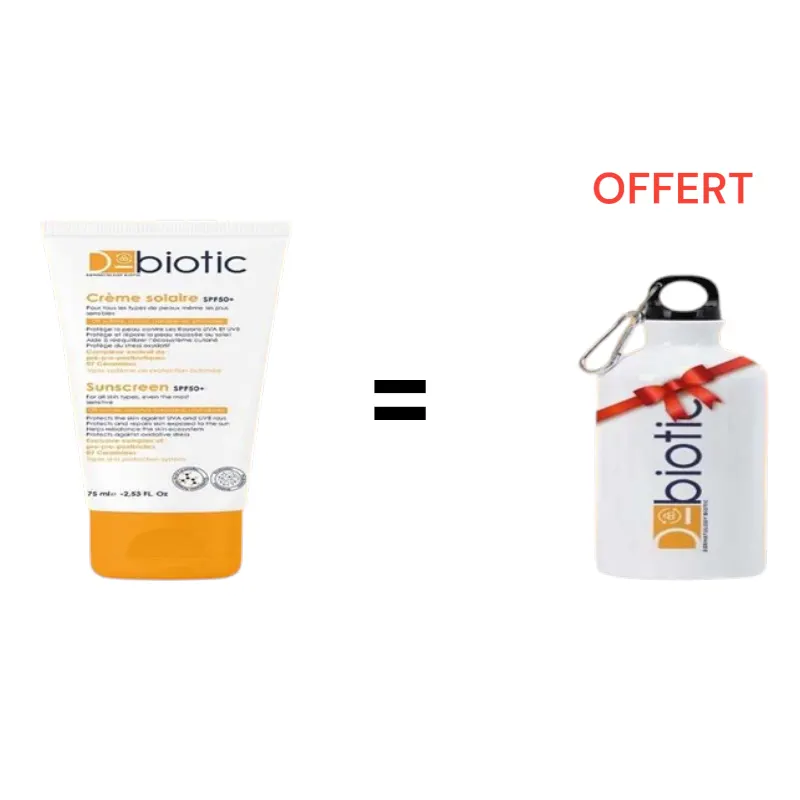 Crème solaire 75ml = une gourde offerte - D-BIOTIC