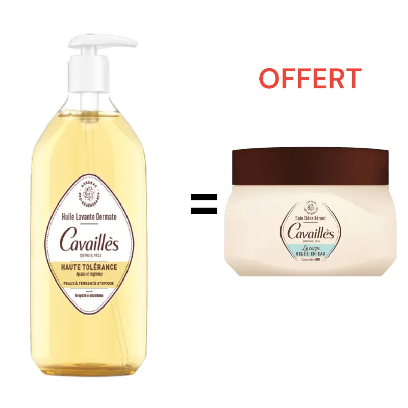 Huile de douche UHT 500ml = gelée-en-eau 50 ml offerte - CAVAILLÈS