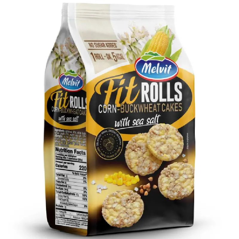 Fit rolls maïs et sarrasin au sel marin 60g - MELVIT