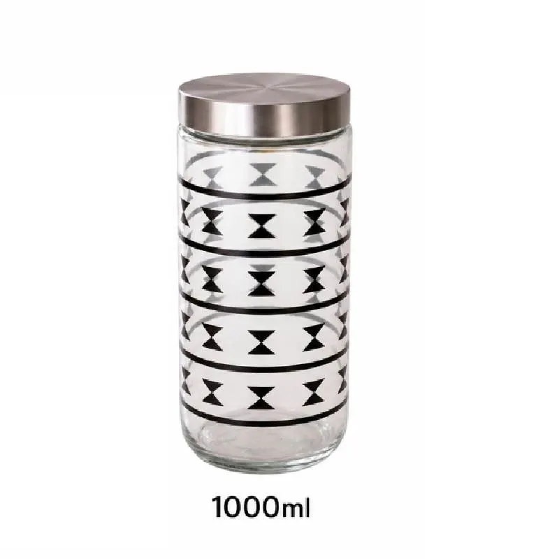 Pot de rangement Ethnik inox 1000ml
