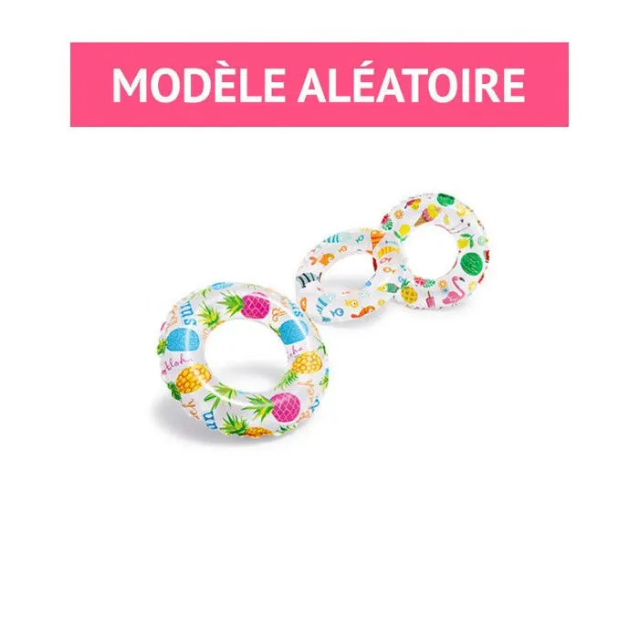 Bouée déco modèle aléatoire multicolore pour enfant 50cm 