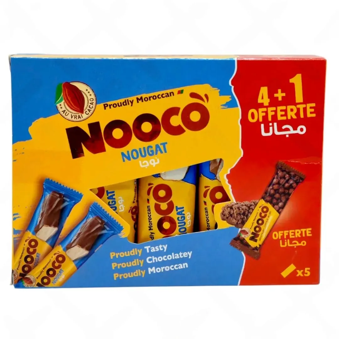 Barre au nougat 34g + croustillant - NOOCO