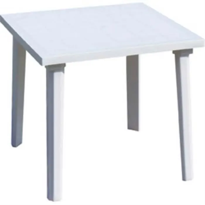 Table carree weekend white 80x80x72
