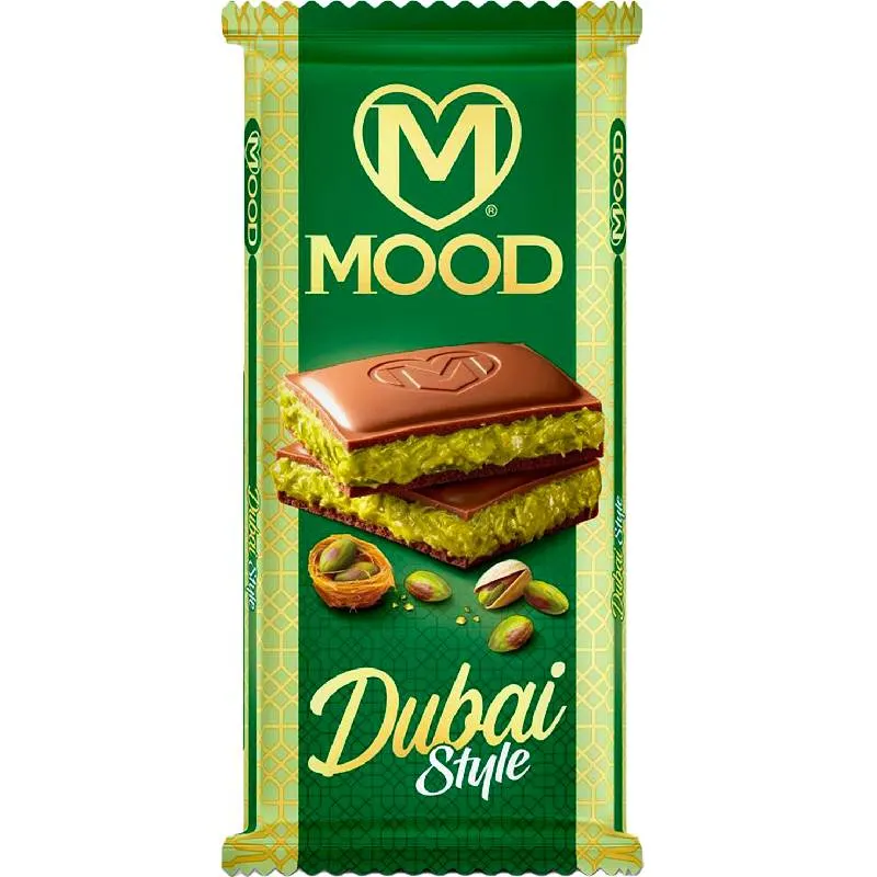 Tablette chocolat dubai  90gx24 pièces - MOOD MILK