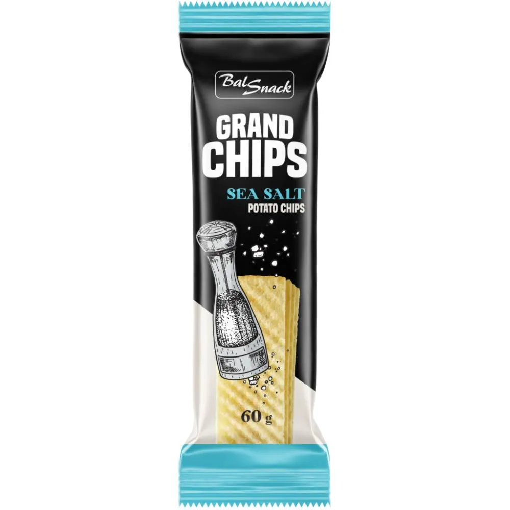 Grand Chips saveur sel de mer 60g - BALSNACK