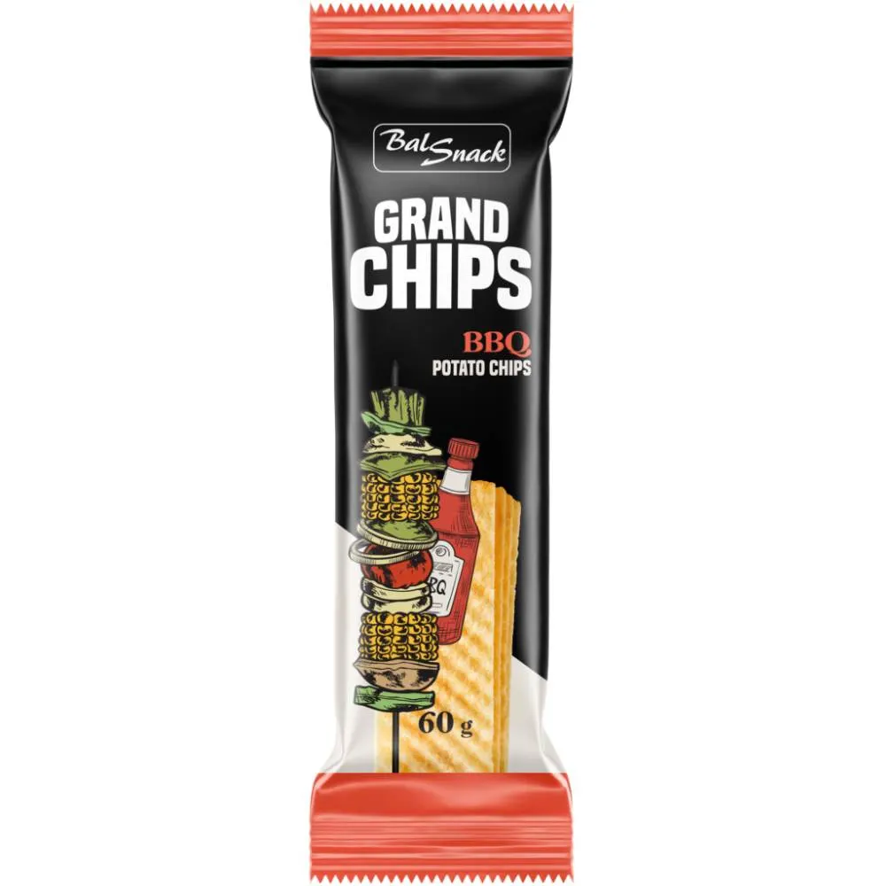 Grand Chips saveur barbecue 60g - BALSNACK