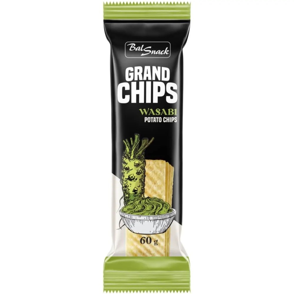 Grand Chips saveur wasabi 60g - BALSNACK