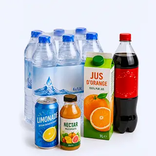 Eaux, Boissons