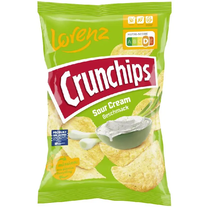 Crunchips sour cream 100g - LORENZ