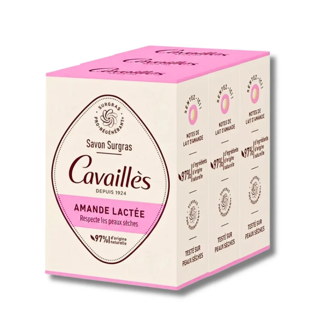 Savon amande lactée 200g x3 - CAVAILLES