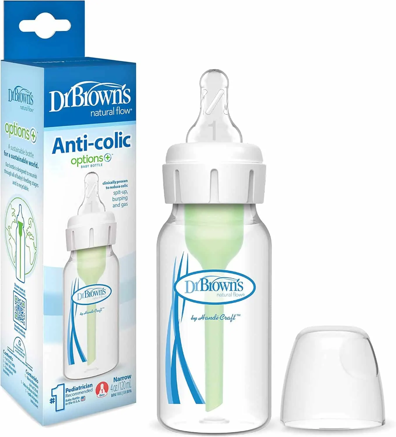 Biberon col étroit 120ml - DR BROWN'S