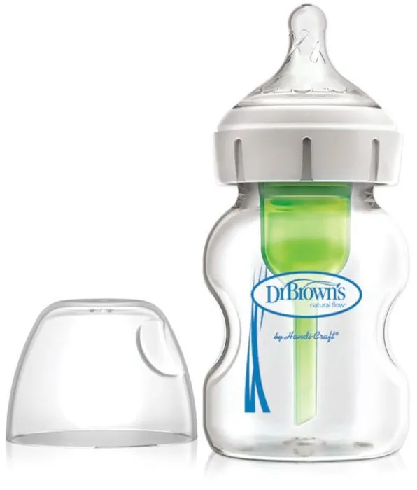 Biberon 330ml tétine 3 mois+ col large - DR BROWN'S