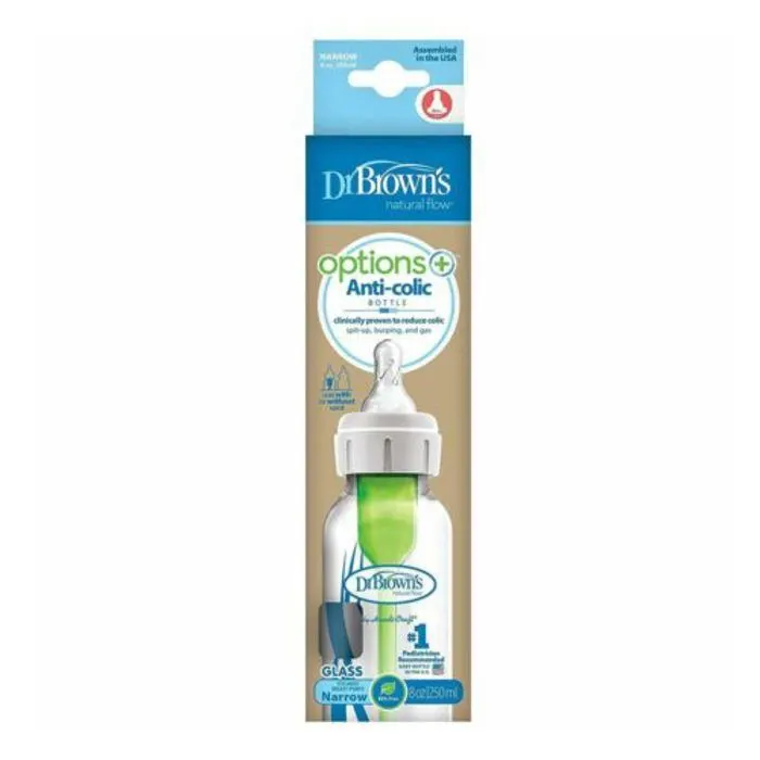 Biberon en verre col étroit 250ml - DR BROWN'S