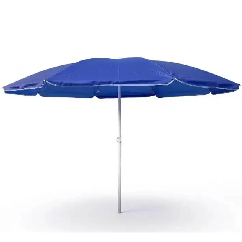 Parasol de plage bleu 1,8 m
