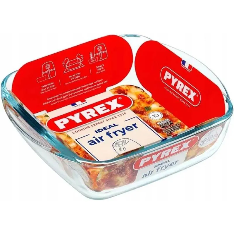 Plat carré 20x17 cm airfryer - PYREX