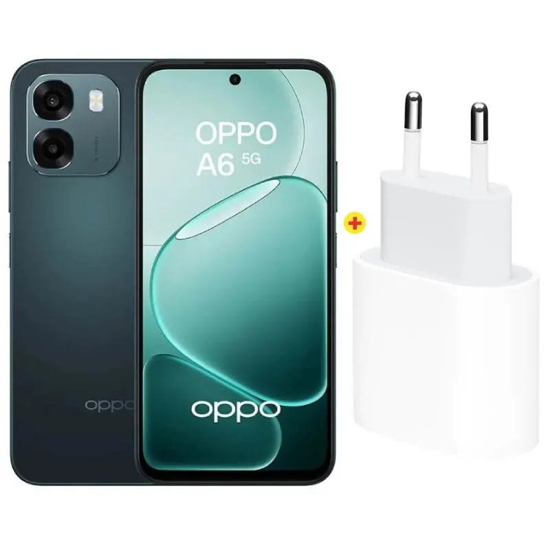 Smartphone A6 5G sapphire blue 8G/256G + adaptateur - OPPO