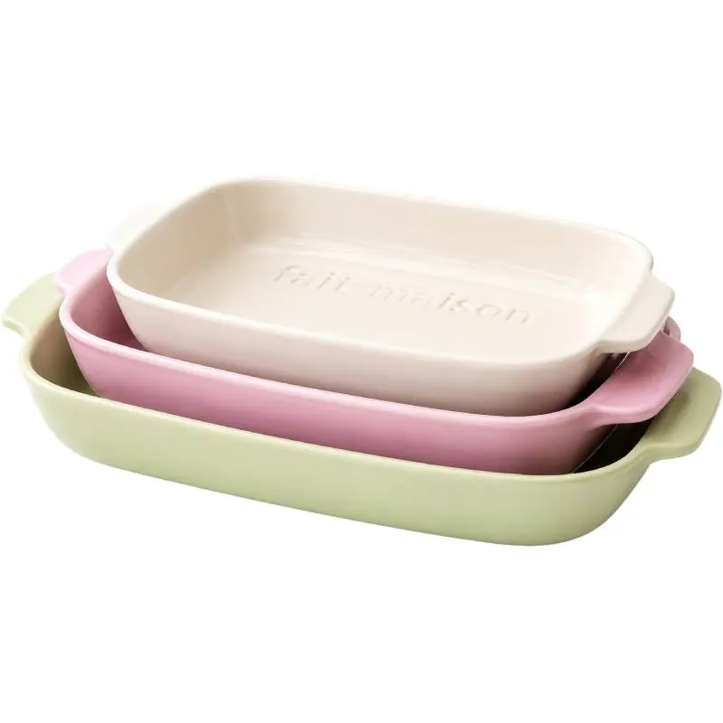 Set de 3 plats à four 32x21+26x17+40x26 - GUZZINI