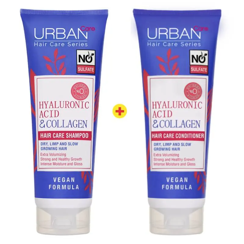 Shampoing à l’Acide Hyaluronique&Collagène 250ml+Après-Shampoing - URBAN CARE