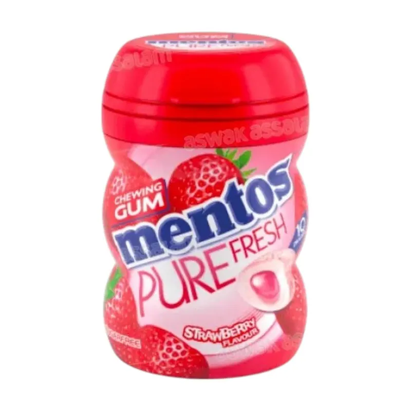 Chewing-gum sans sucre saveur strawberry 17,5g - MENTOS