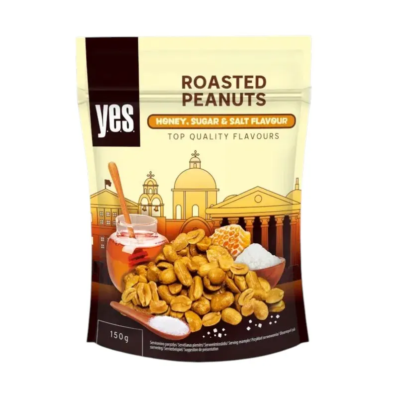 Cacahuètes grillées aux miel et sel 150g - YES