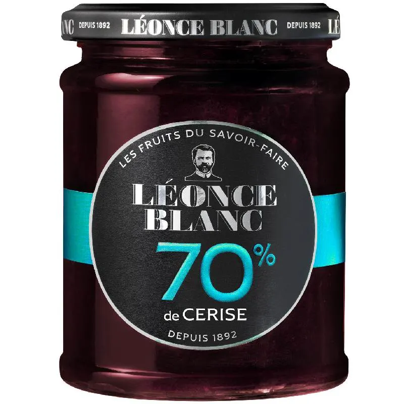 Confiture de cerise 70% de fruits 320g -  LÉONCE BLANC