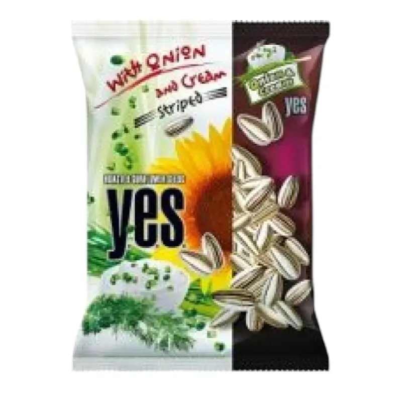 Graines de tournesol rayées grillées saveur oignon 150g - YES