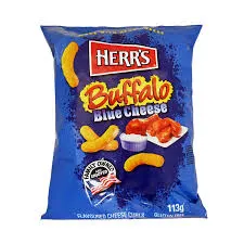 Curls au fromage bleu buffalo 113g - HERR'S