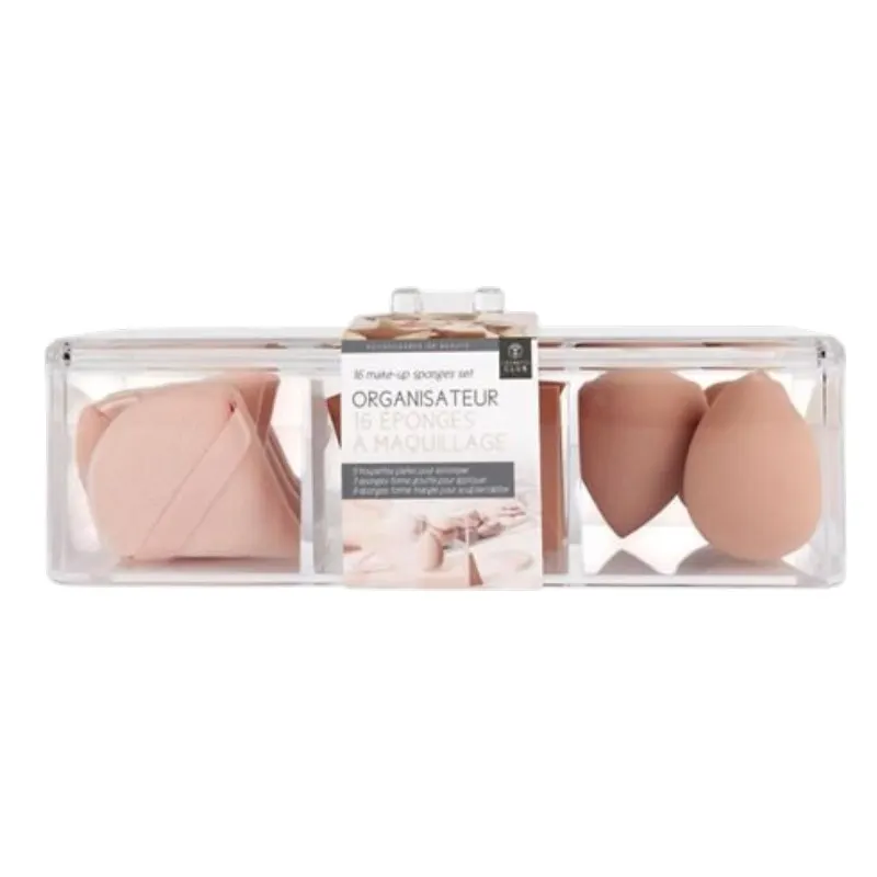 Coffret de 16 éponges à maquillage - COSMETIC CLUB